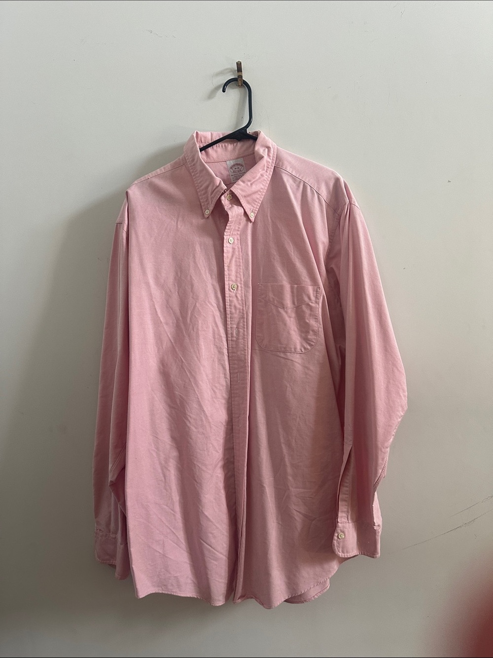 Brooks Brothers Light Pink Casual Button-Down Shirt Trad Fit